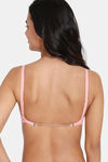 Zivame Padded Non Wired 3/4th Coverage Backless Bra - Powder Pink — thumbnail 3